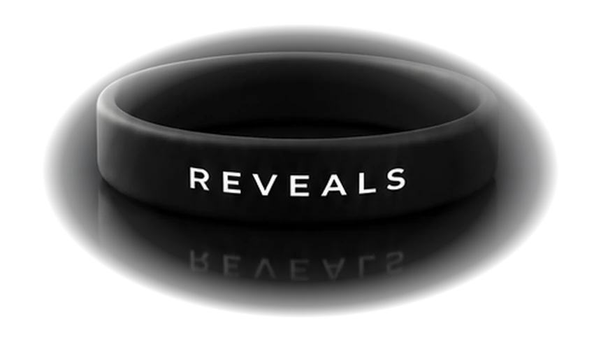 Bracelet noir REVEALS avec marquage blanc